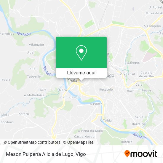 Mapa Meson Pulpería Alicia de Lugo