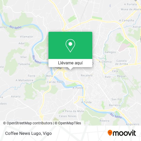 Mapa Coffee News Lugo