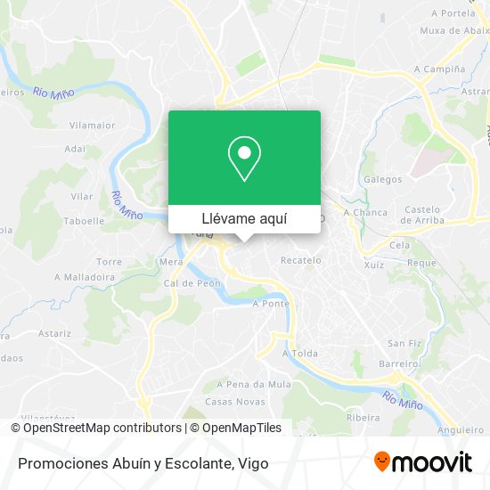 Mapa Promociones Abuín y Escolante