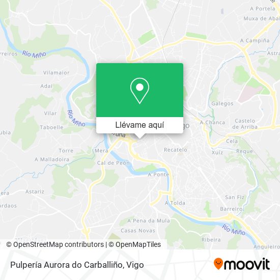 Mapa Pulpería Aurora do Carballiño