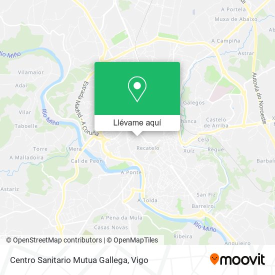 Mapa Centro Sanitario Mutua Gallega