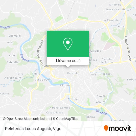 Mapa Peleterías Lucus Augusti