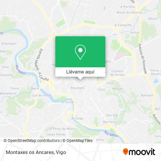 Mapa Montaxes os Ancares