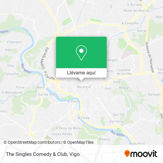 Mapa The Singles Comedy & Club