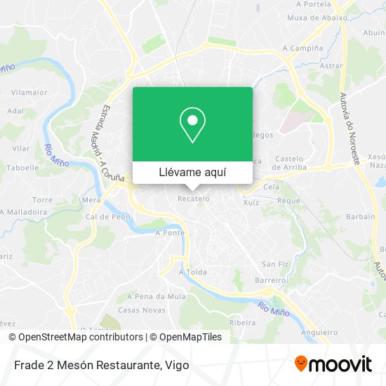 Mapa Frade 2 Mesón Restaurante
