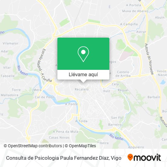 Mapa Consulta de Psicologia Paula Fernandez Díaz
