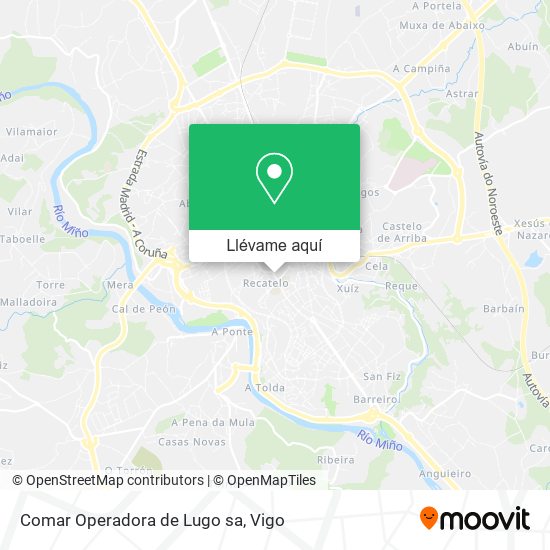 Mapa Comar Operadora de Lugo sa