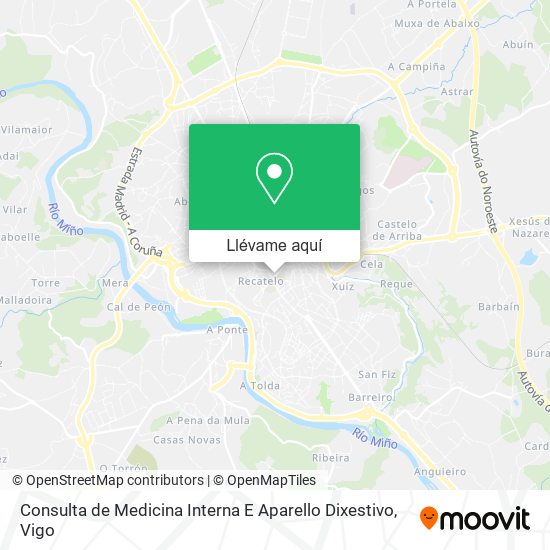 Mapa Consulta de Medicina Interna E Aparello Dixestivo