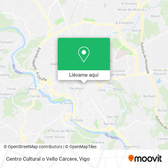 Mapa Centro Cultural o Vello Cárcere