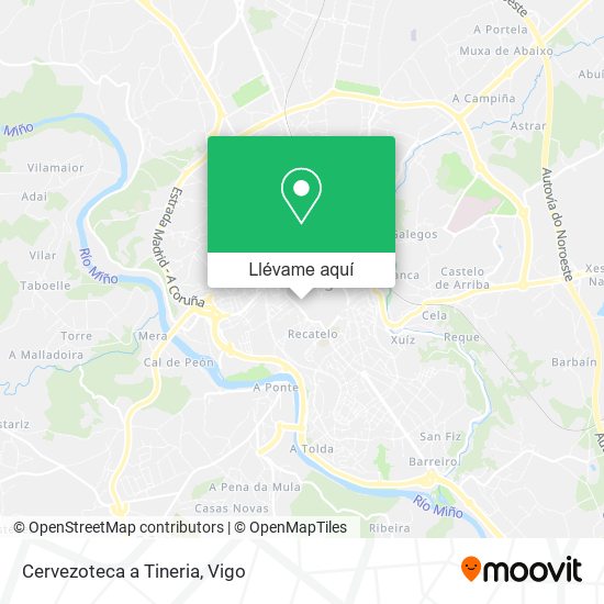 Mapa Cervezoteca a Tineria