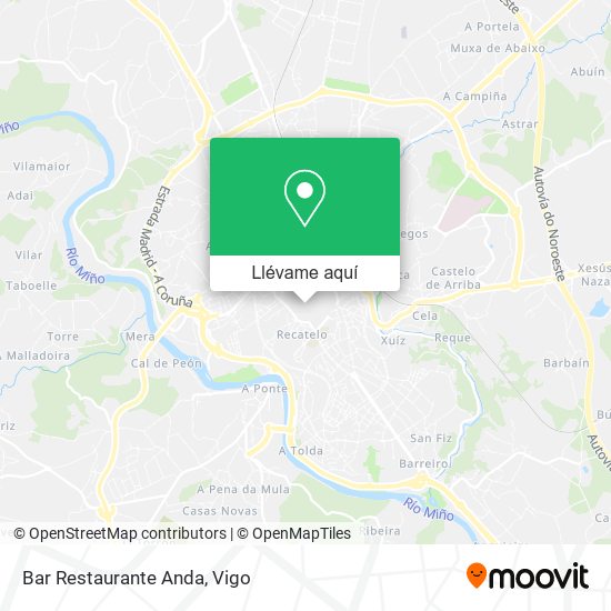 Mapa Bar Restaurante Anda