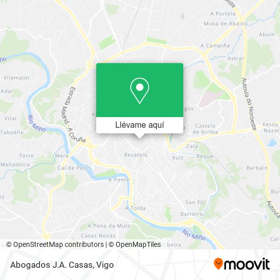 Mapa Abogados J.A. Casas
