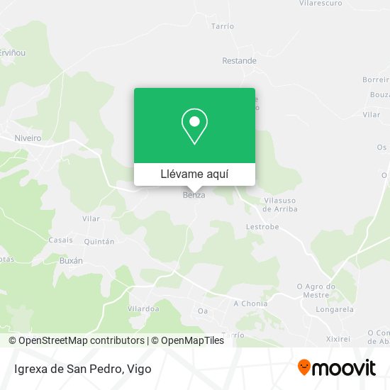 Mapa Igrexa de San Pedro