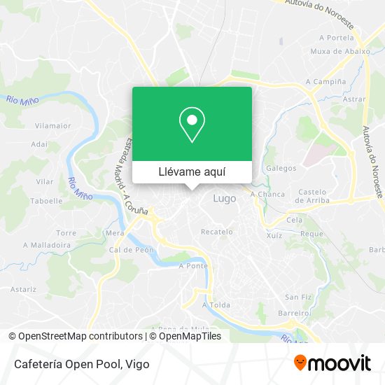 Mapa Cafetería Open Pool