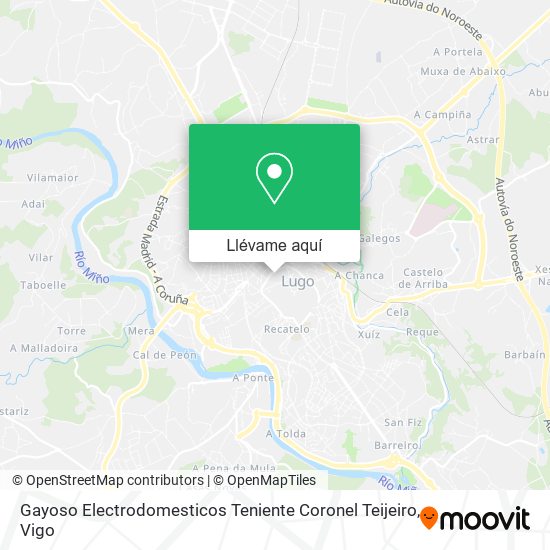 Mapa Gayoso Electrodomesticos Teniente Coronel Teijeiro