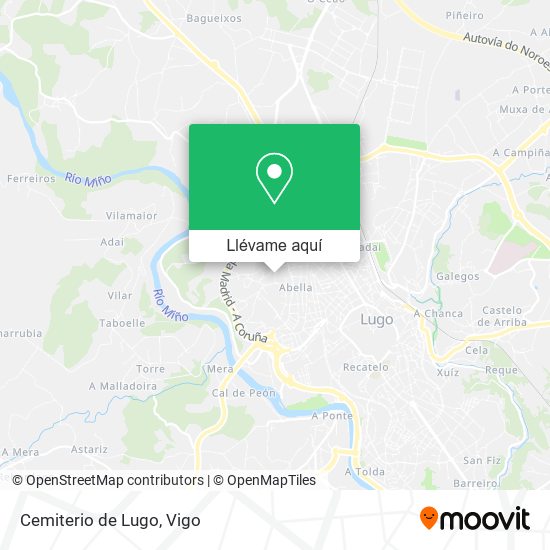 Mapa Cemiterio de Lugo
