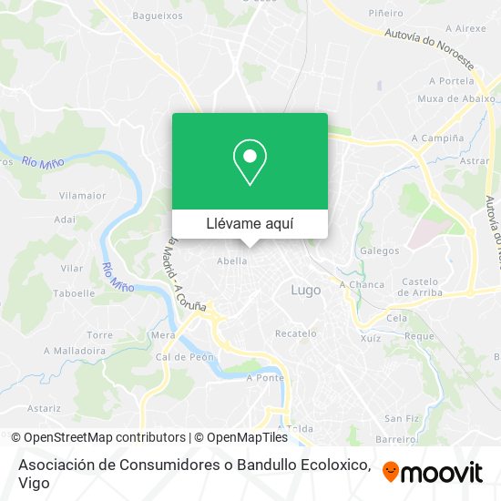 Mapa Asociación de Consumidores o Bandullo Ecoloxico