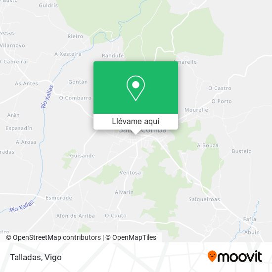 Mapa Talladas