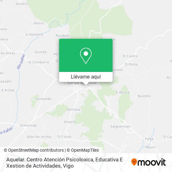 Mapa Aquelar. Centro Atención Psicoloxica, Educativa E Xestion de Actividades