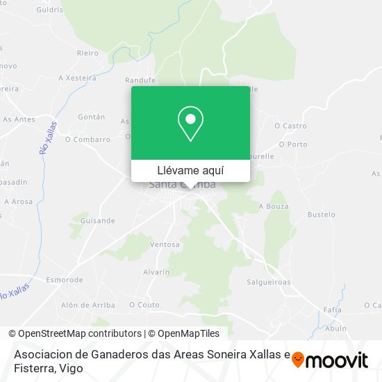 Mapa Asociacion de Ganaderos das Areas Soneira Xallas e Fisterra