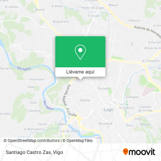 Mapa Santiago Castro Zas