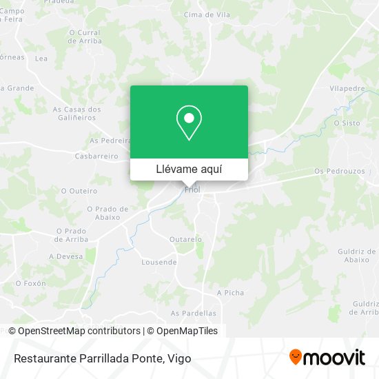 Mapa Restaurante Parrillada Ponte
