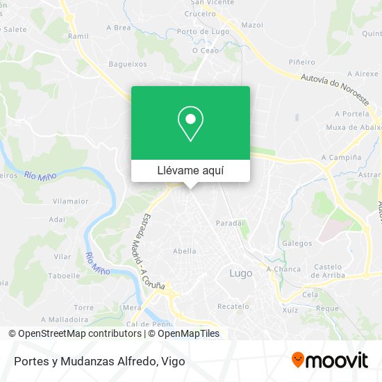 Mapa Portes y Mudanzas Alfredo