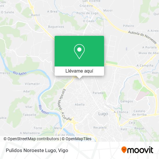 Mapa Pulidos Noroeste Lugo