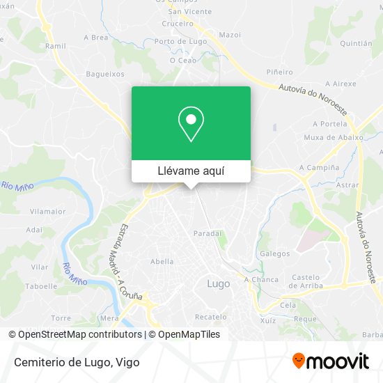 Mapa Cemiterio de Lugo