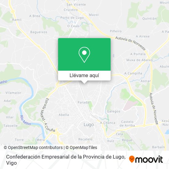 Mapa Confederación Empresarial de la Provincia de Lugo