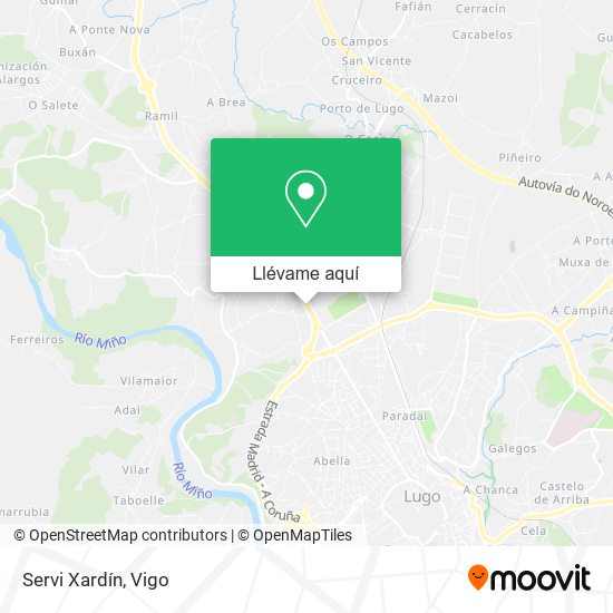 Mapa Servi Xardín