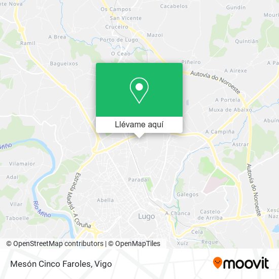 Mapa Mesón Cinco Faroles