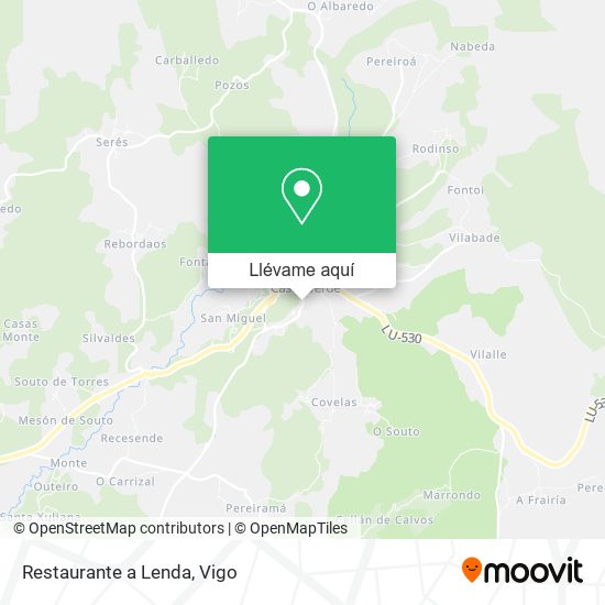 Mapa Restaurante a Lenda