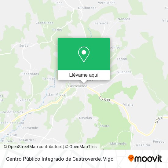 Mapa Centro Público Integrado de Castroverde