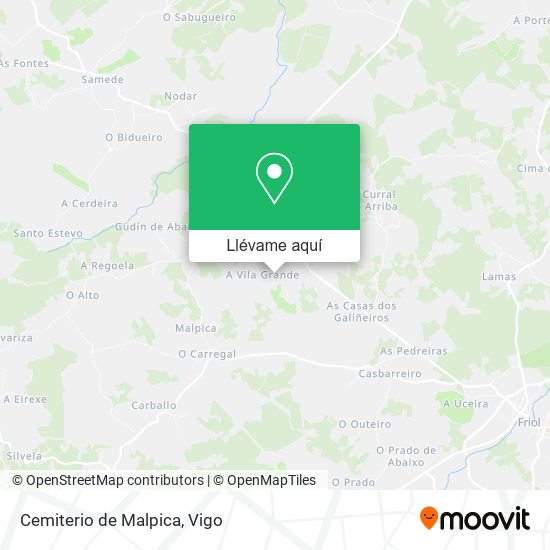 Mapa Cemiterio de Malpica
