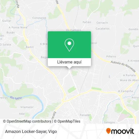 Mapa Amazon Locker-Sayar