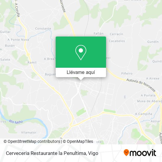 Mapa Cerveceria Restaurante la Penultima