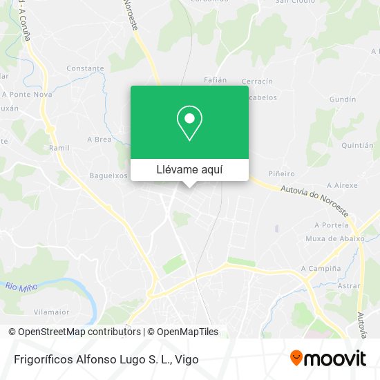 Mapa Frigoríficos Alfonso Lugo S. L.