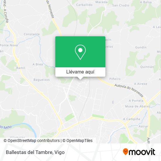 Mapa Ballestas del Tambre