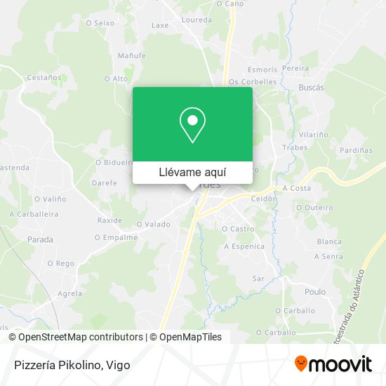 Mapa Pizzería Pikolino