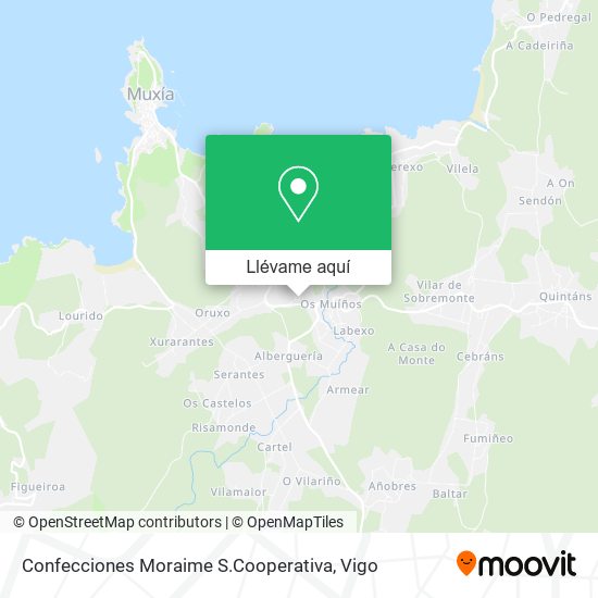 Mapa Confecciones Moraime S.Cooperativa
