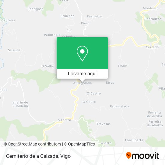 Mapa Cemiterio de a Calzada