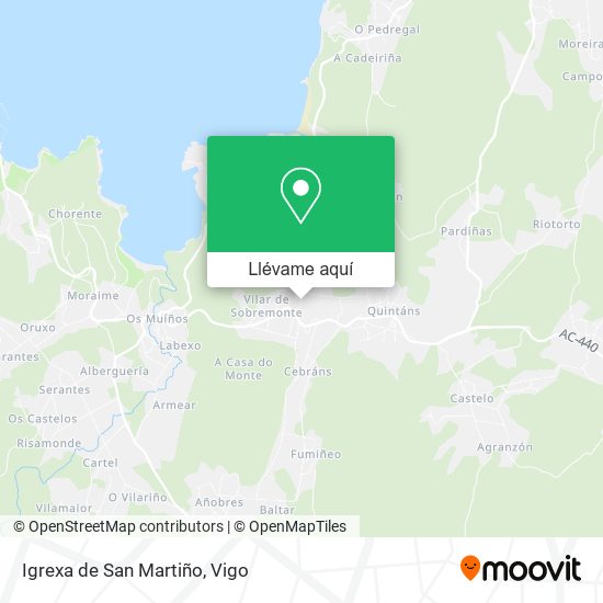 Mapa Igrexa de San Martiño
