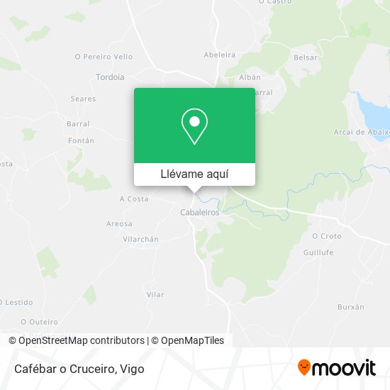 Mapa Cafébar o Cruceiro