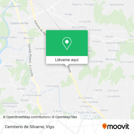 Mapa Cemiterio de Silvarrei