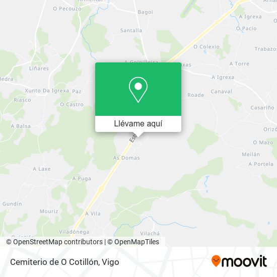 Mapa Cemiterio de O Cotillón