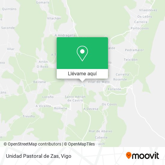 Mapa Unidad Pastoral de Zas