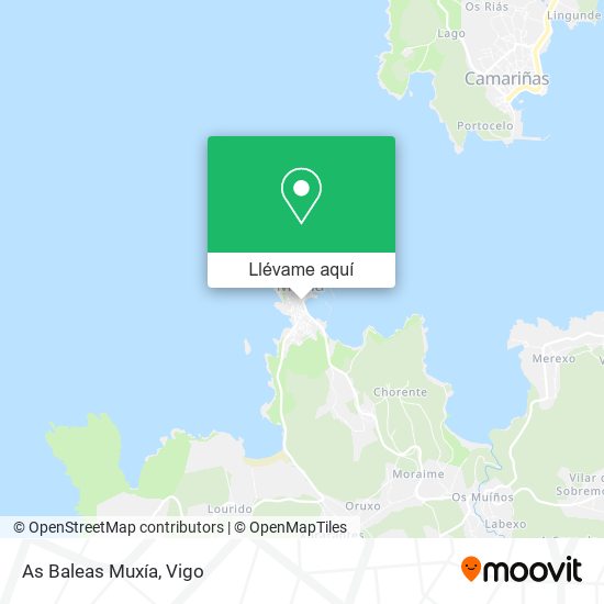 Mapa As Baleas Muxía