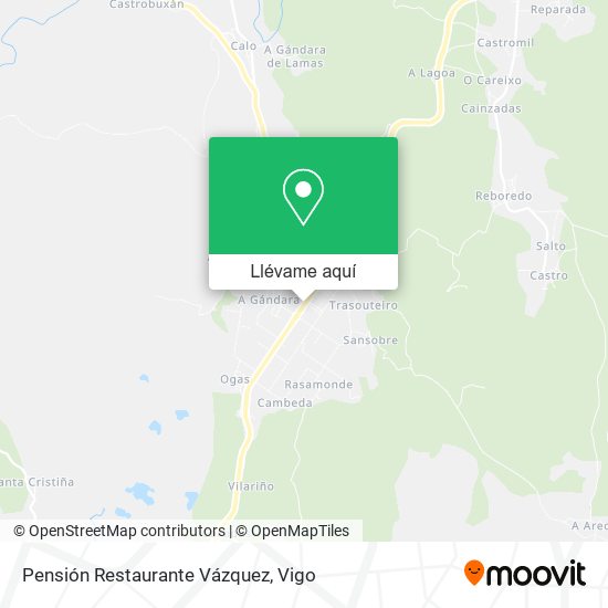 Mapa Pensión Restaurante Vázquez