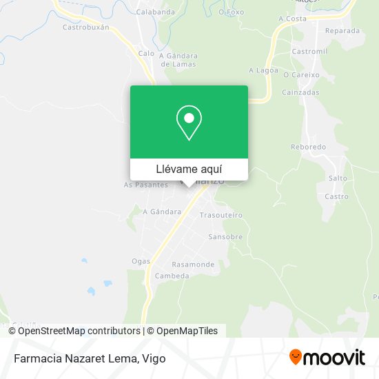Mapa Farmacia Nazaret Lema
